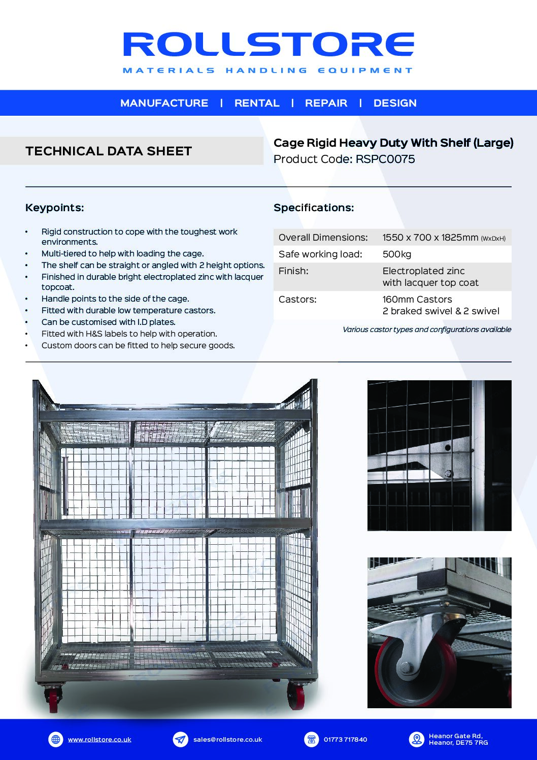 4 Sided Food Freezer Roll Cage (Double size) - Image 4
