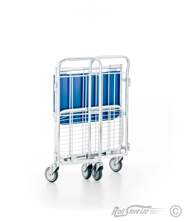 Folding stock filling trolley