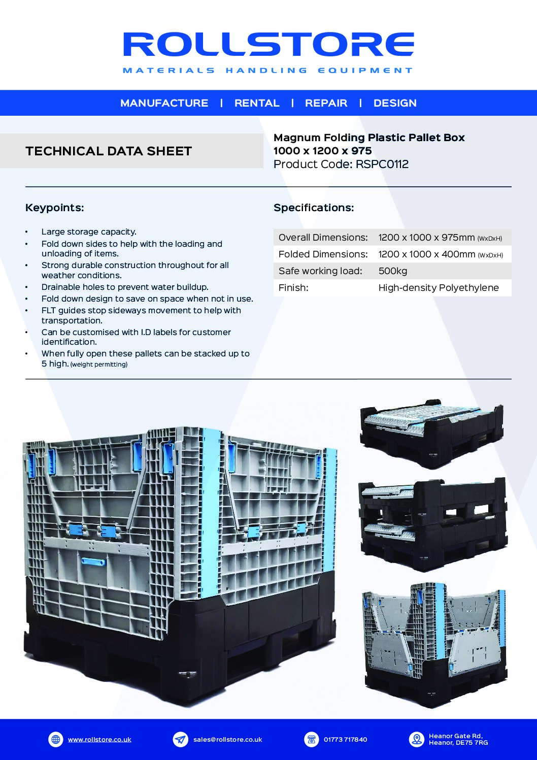 Folding Plastic Magnum Box - Image 5