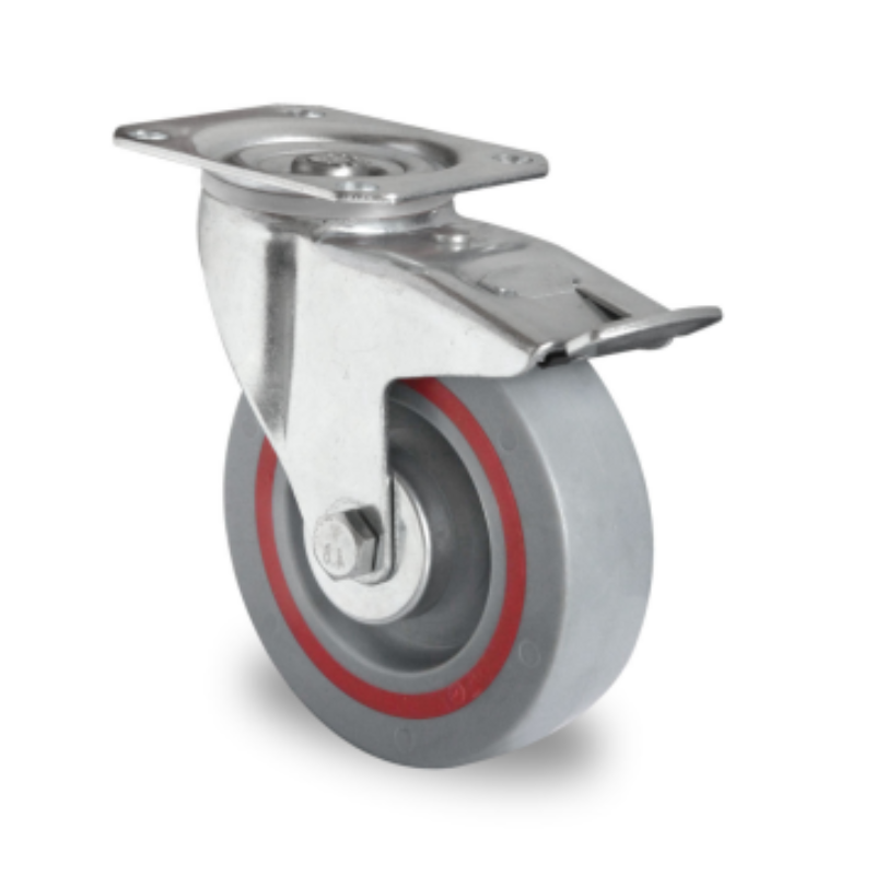 Swivel Brake Sandwich 125mm Castor