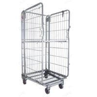 3 Sided A Frame Roll Cage with adjustable shelf/lid