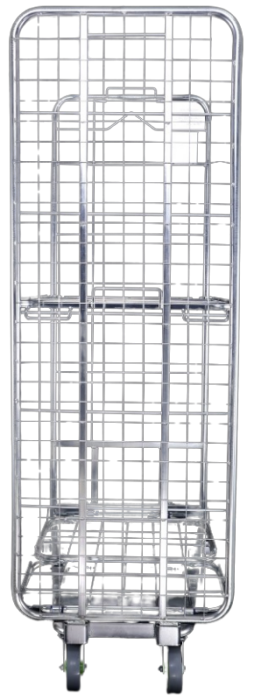 2-sided Folding A Frame Roll Container<br>with adjustable shelf - Image 3