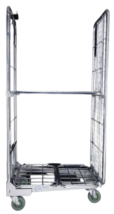 2-sided Folding A Frame Roll Container<br>with adjustable shelf - Image 4