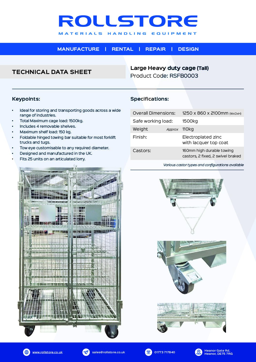 Large Heavy Duty Roll Cage (Tall) - Image 5