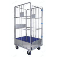 4 sided Rod Laundry Cage with Lined Base